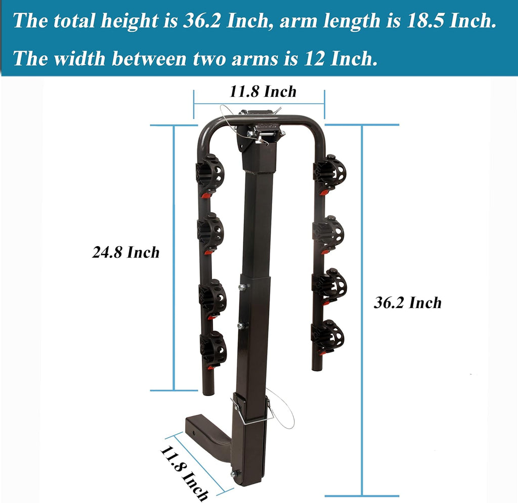 Bikes Mount Hitch Rack 4-Bikes E16870