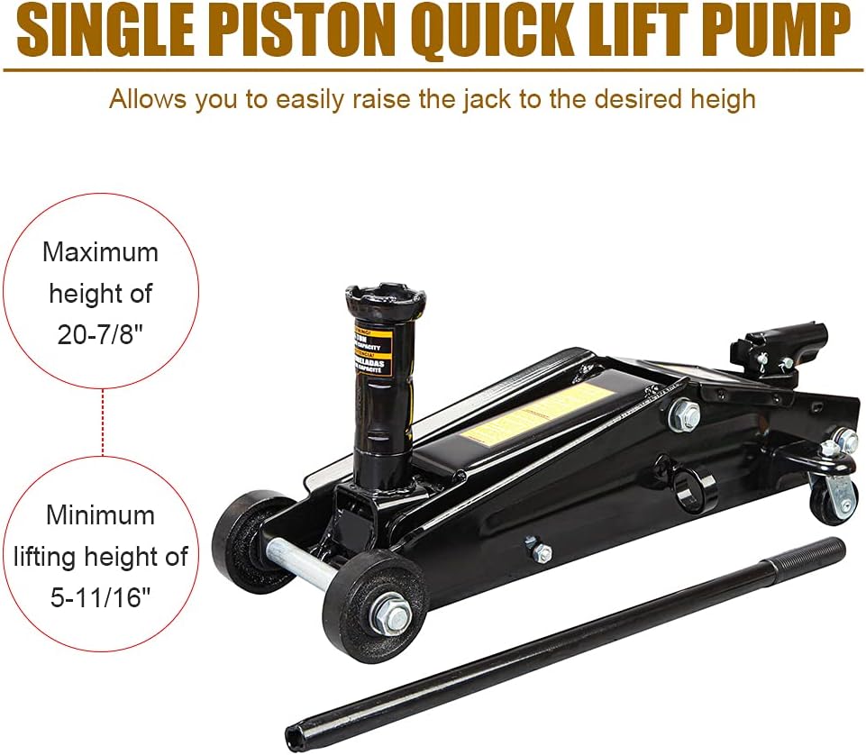 Black Hydraulic Trolley Service/Floor Jack D19127
