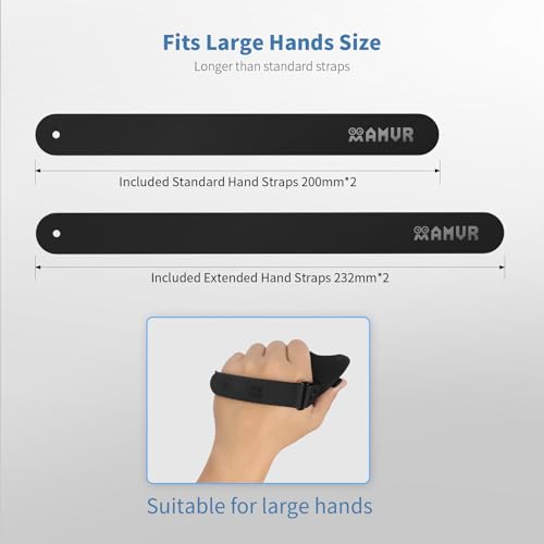 Upgraded Controller Grips Cover with Battery Opening Cover and Knuckle Straps Protector S769936