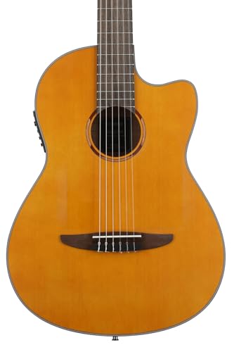 NTX3 Cutaway Acoustic-Electric Nylon-String Classical Guitar With Reinforced Carrying Bag Natural G5728