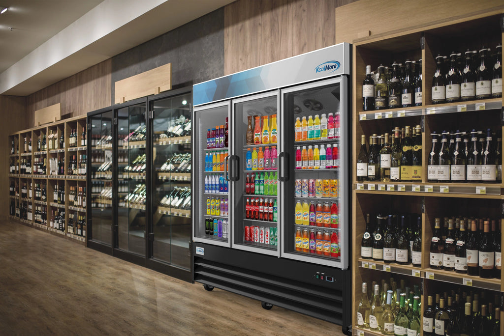 78 in. Three Glass-Door Merchandiser Refrigerator D544