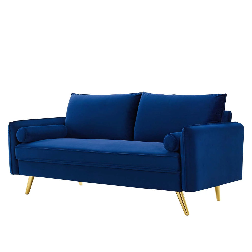 Blue Velvet Sofa E34273
