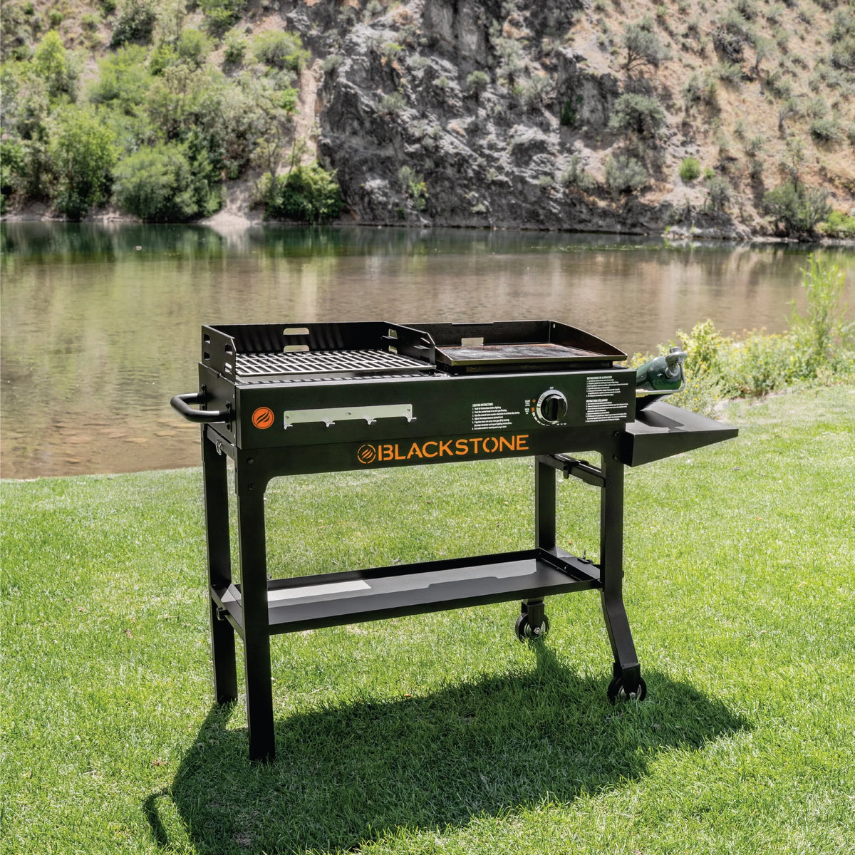 Propane Griddle and Charcoal Grill Combo A62323