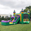 Inflatable Bounce House with Dual Water Slides and Pool D5895