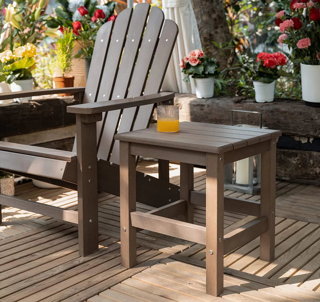 Black Polystyrene Outdoor Side Table N666060