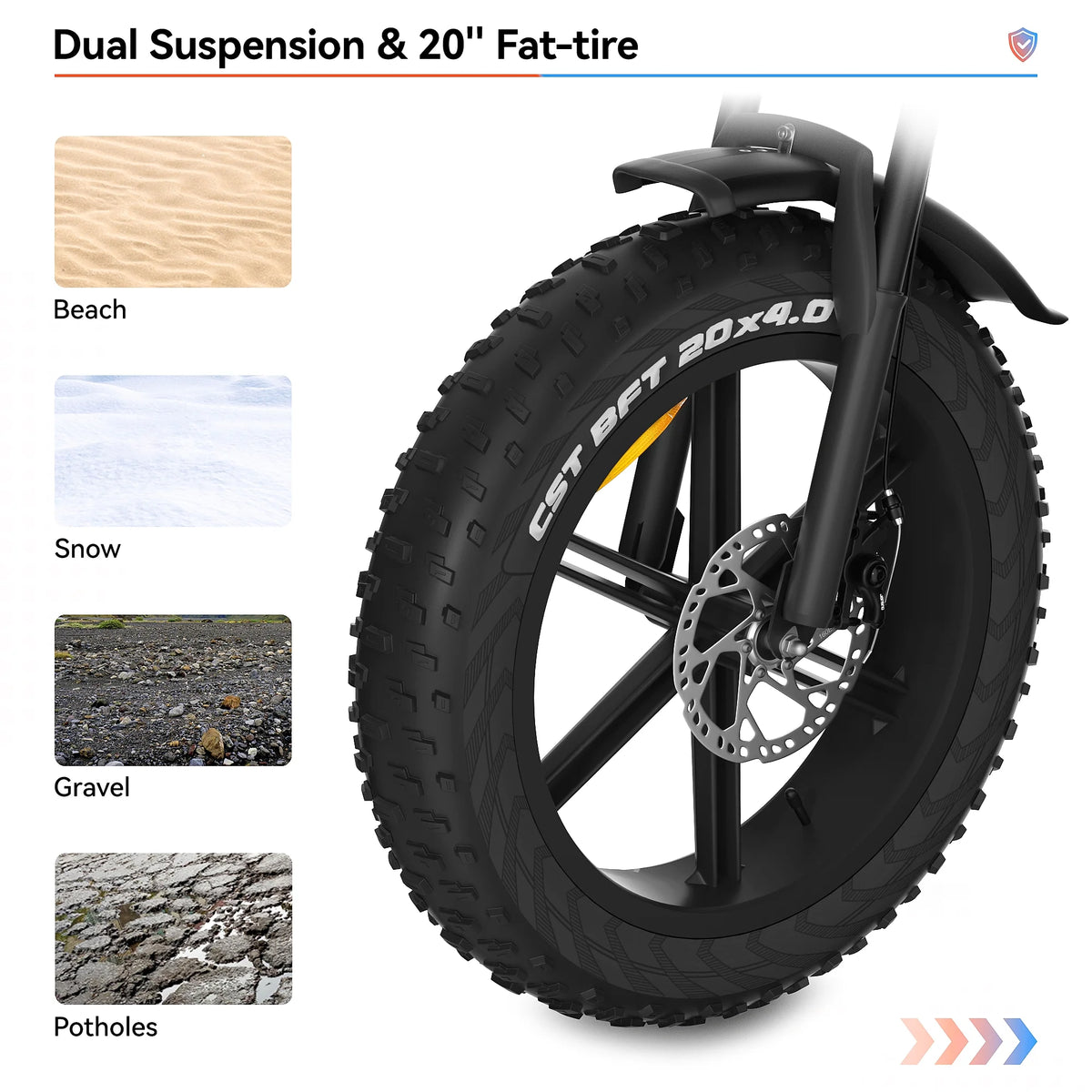 20" Fat Tire 7 Speed Electric Bike N921059