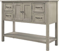 Vintage Console Table with 4 Drawers and Cabinet G389713
