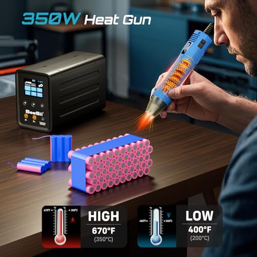 10080W Spot Welder and Heat Gun Kit with 3000F Capacitors B4931