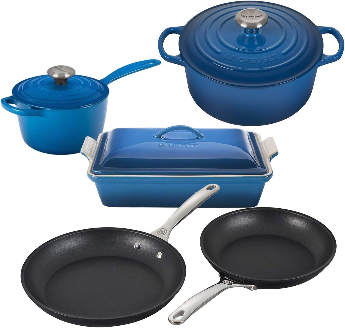 Enameled Cast Iron and Nonstick Cookware Set Y9125