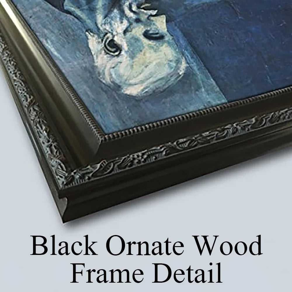 Black Ornate Framed Double Matted Museum Art Print Q230