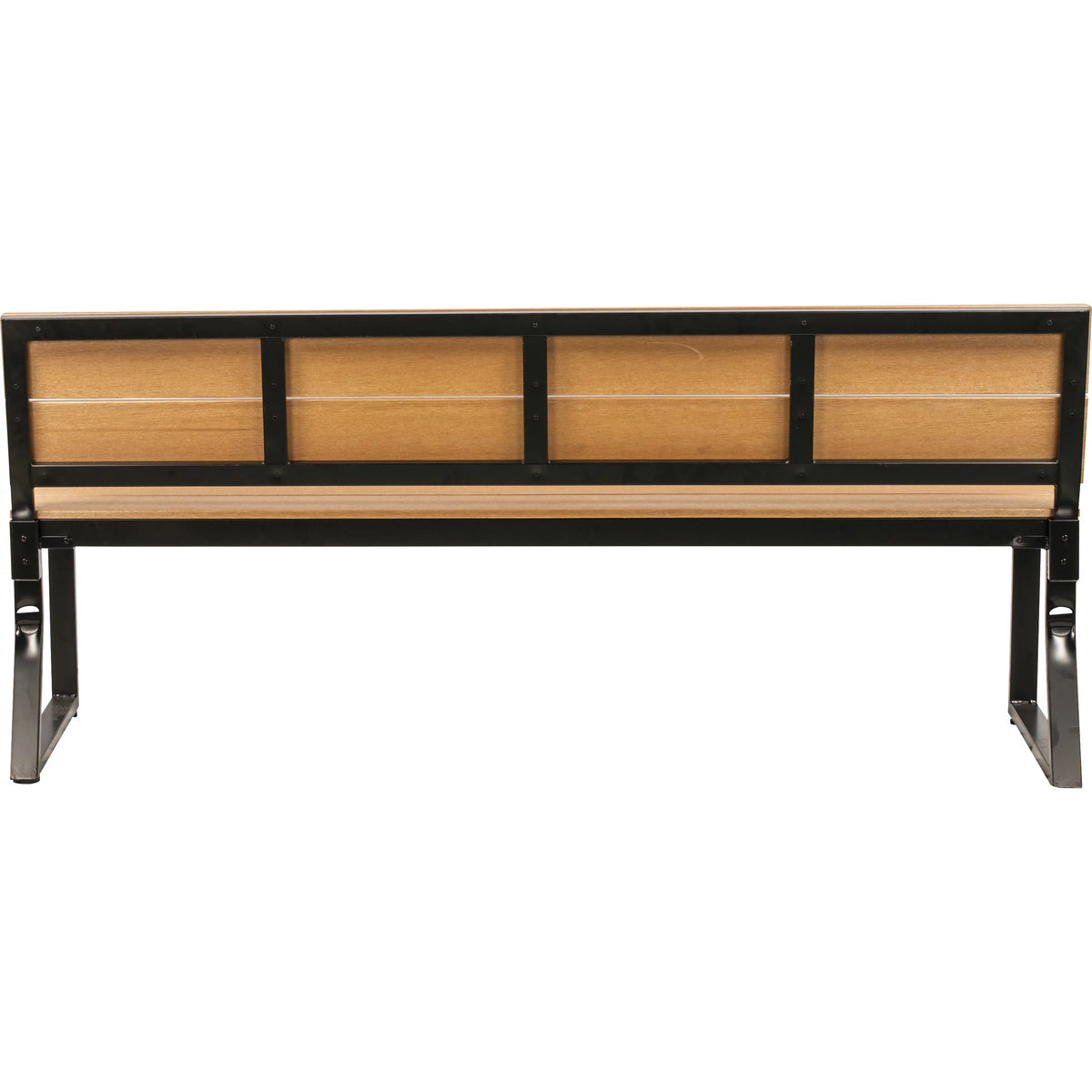 Teak Outdoor Bench with Backrest T666706