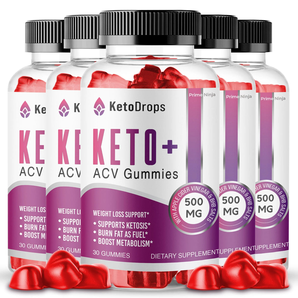 Keto Drops ACV Gummies 5 Pack F807