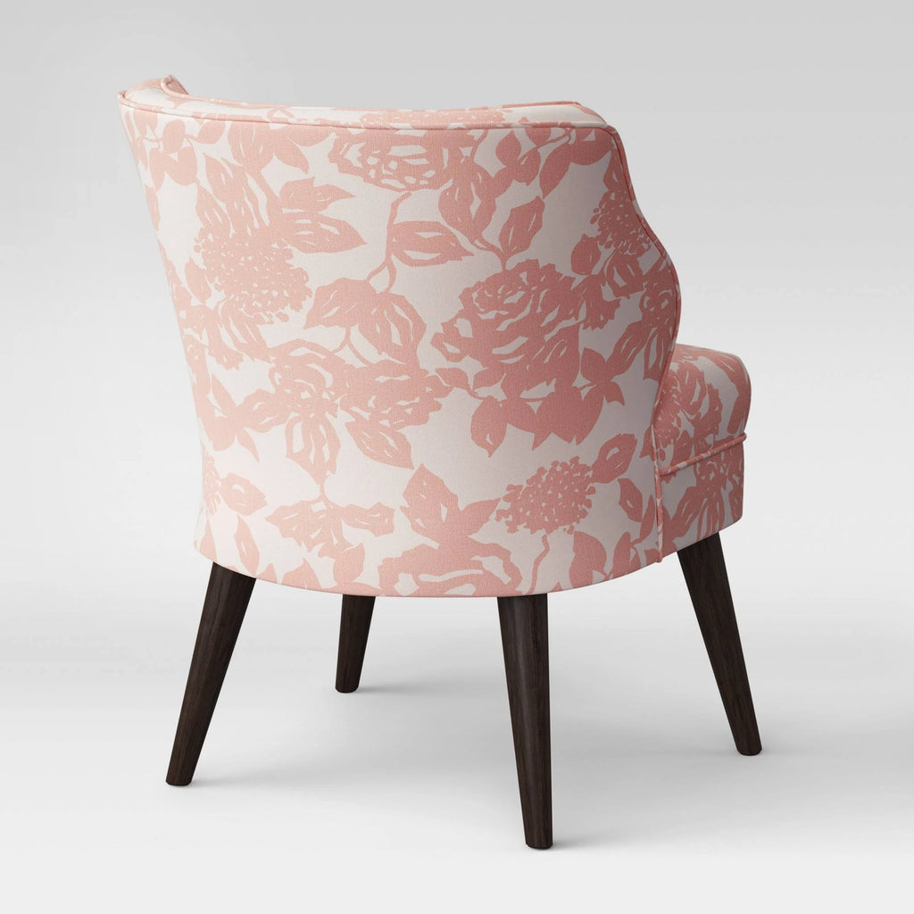 Pink Rose Mid Century Armchair N757