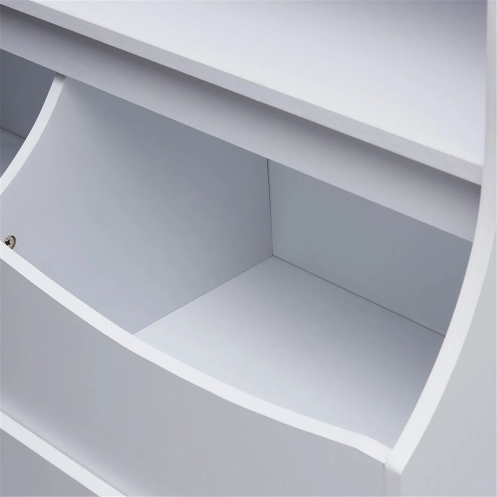 White Kids Toy Storage with Bookshelves Y63866