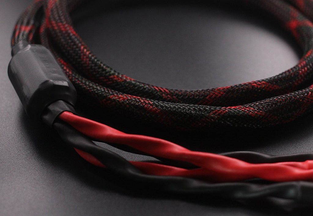Bi-Wire Speaker Cable with Banana Plugs, 1pair Set, 2.5M P50100