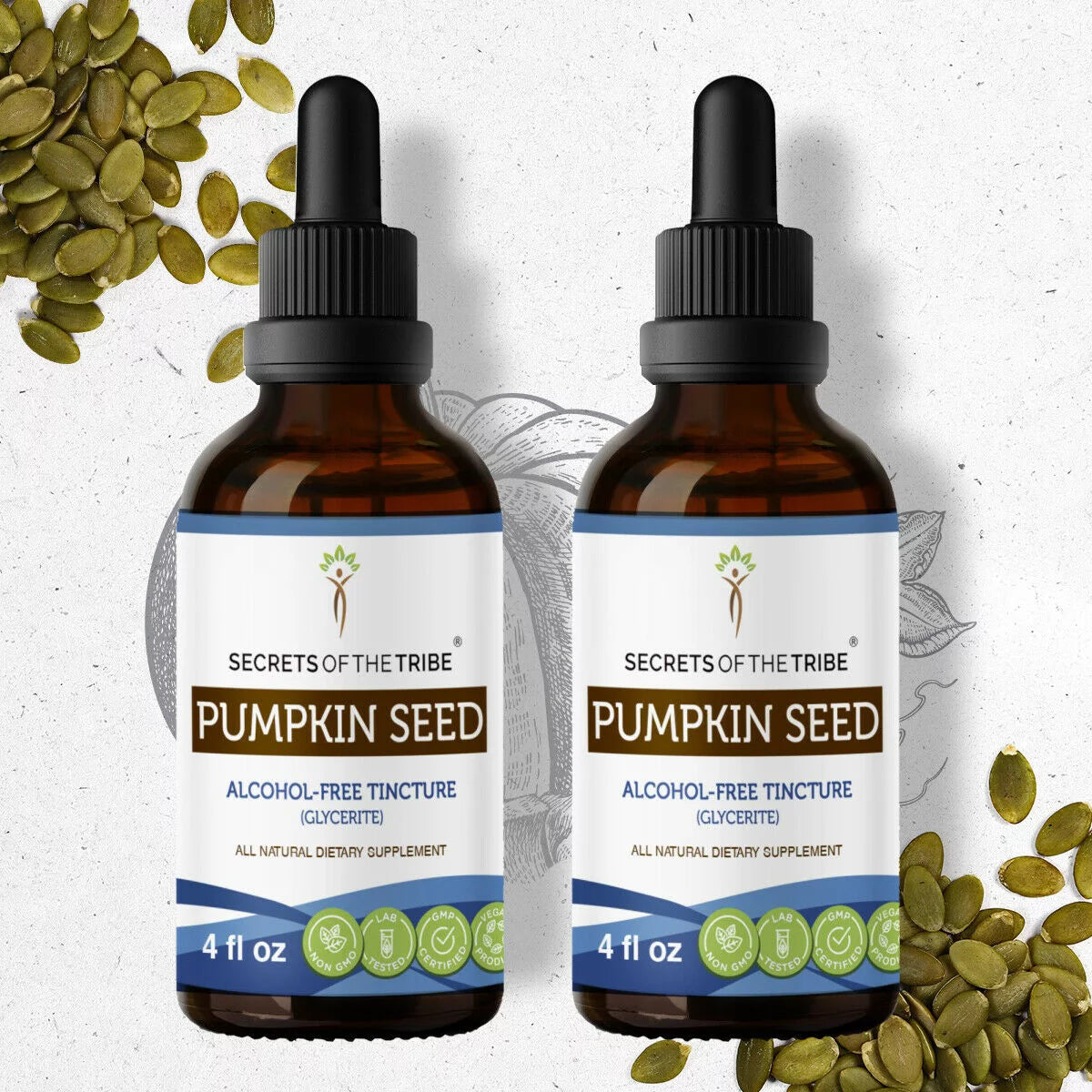 Pumpkin Seed Alcohol-FREE Extract 2x4 fl oz P486