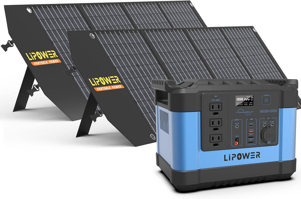 1000W Portable Power Station with 3 AC Outlets Q53415