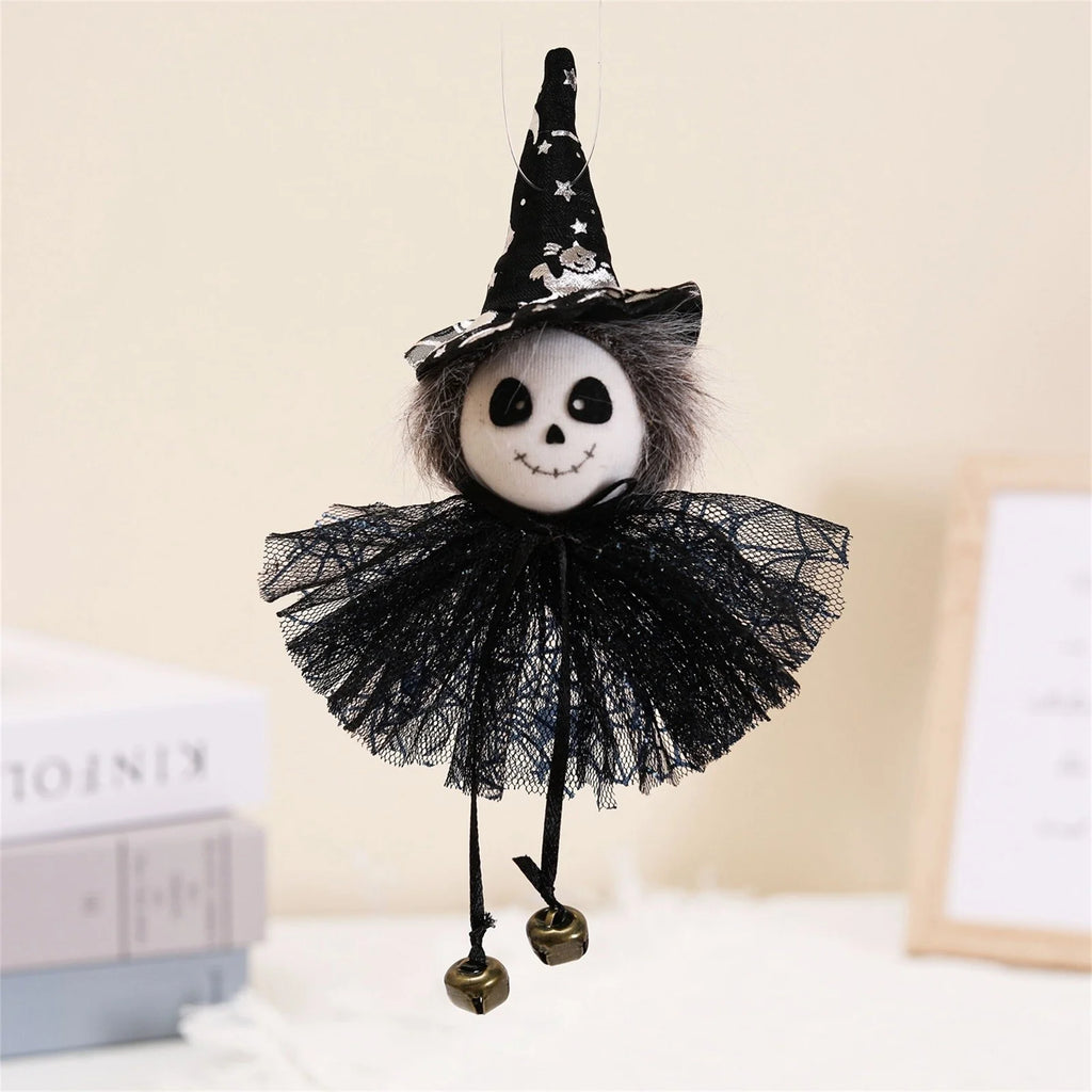 Pumpkin Witch Doll Halloween Cat Toy H88064