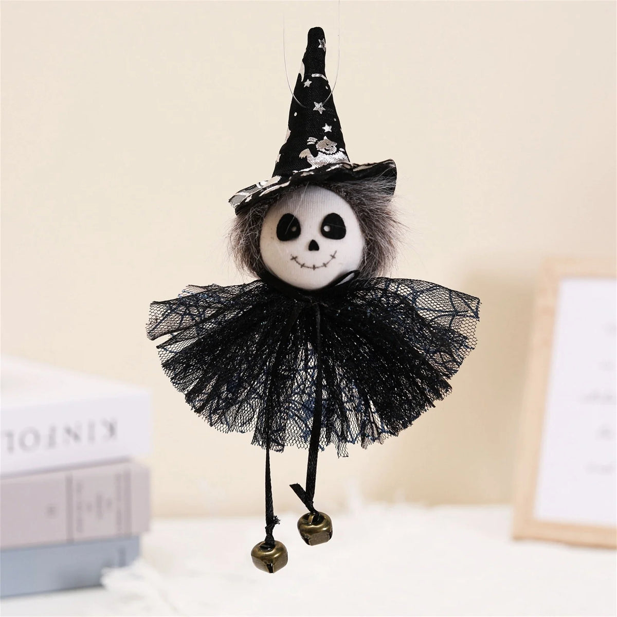 Pumpkin Witch Doll Halloween Cat Toy H88064