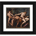 Black Ornate Framed Double Matted Museum Art Print Q230