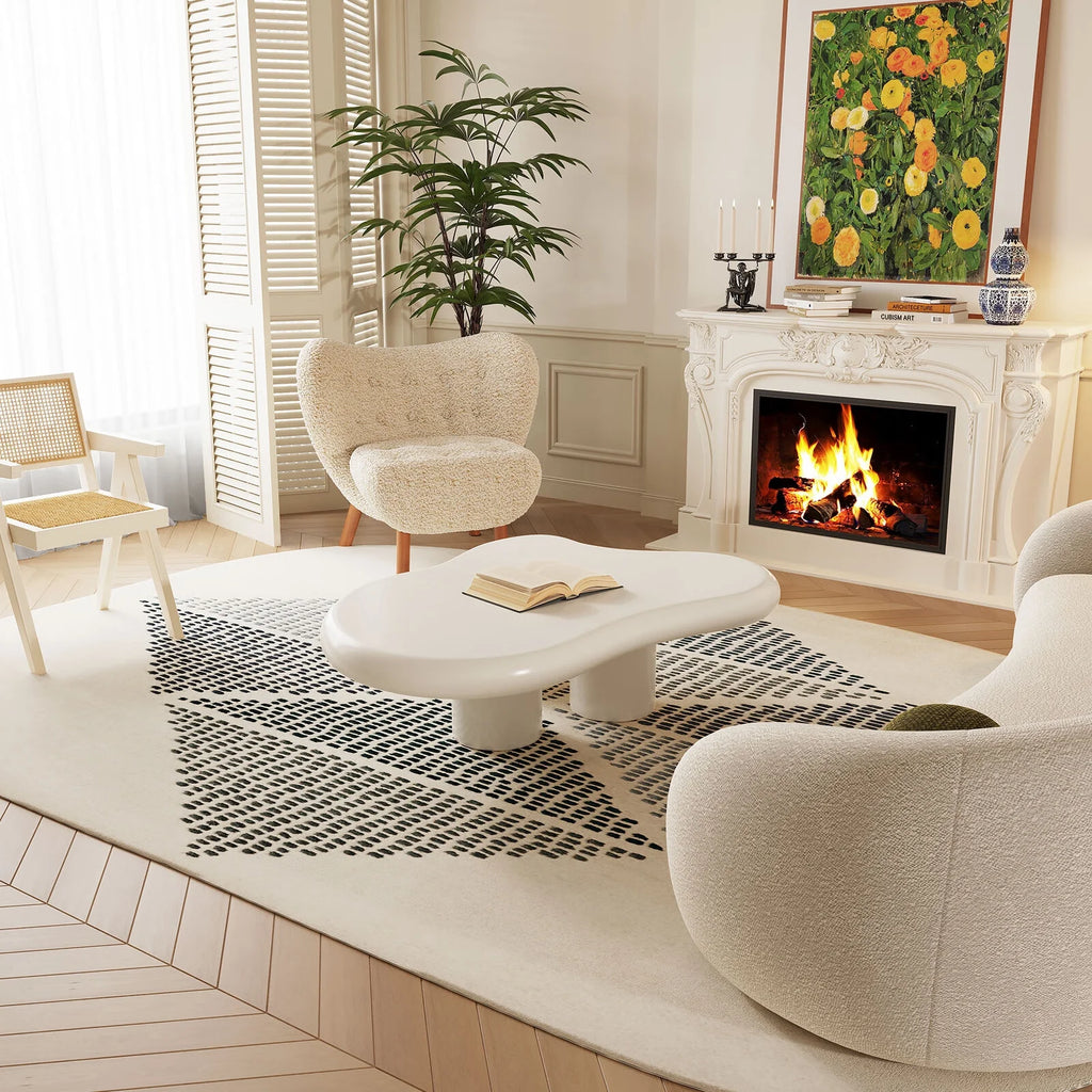White Wood Coffee Table Q34144