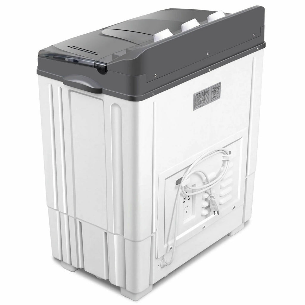 20 lbs Capacity Portable Twin Tub Washer Spinner H70691