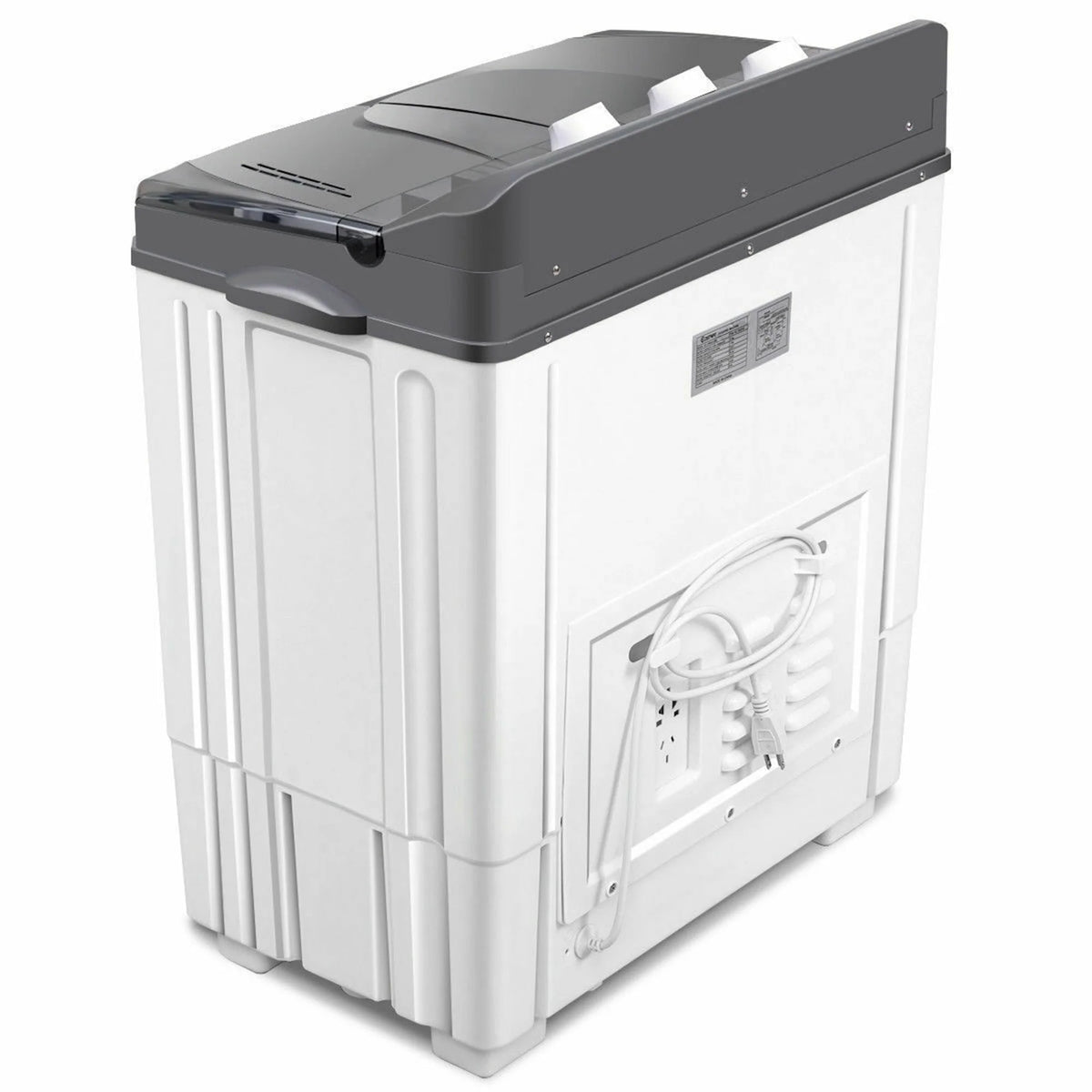 20 lbs Capacity Portable Twin Tub Washer Spinner H70691