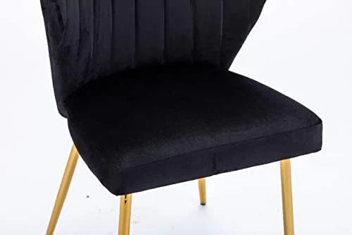 Velvet Accent Chair with Golden Metal Legs G323