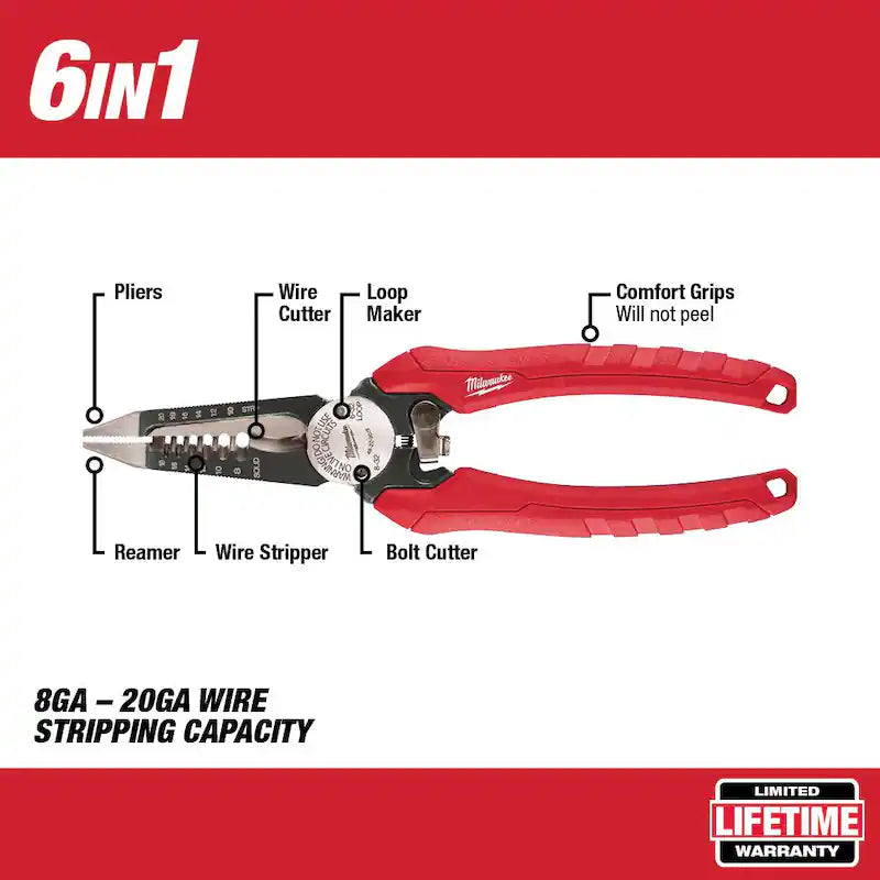 12 ft. Compact Tape Measure with Pliers V7753