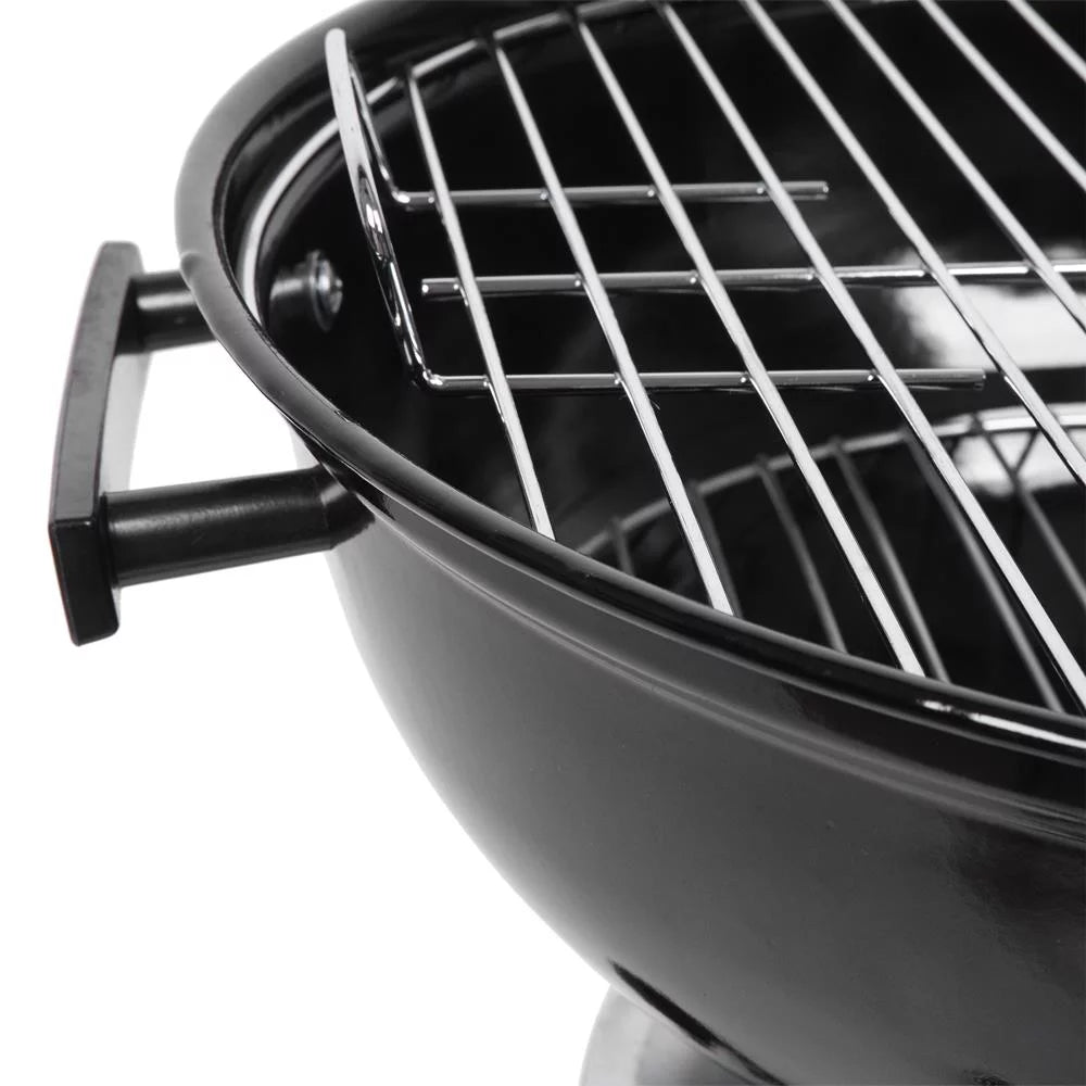 Portable Steel Charcoal Grill Black R618