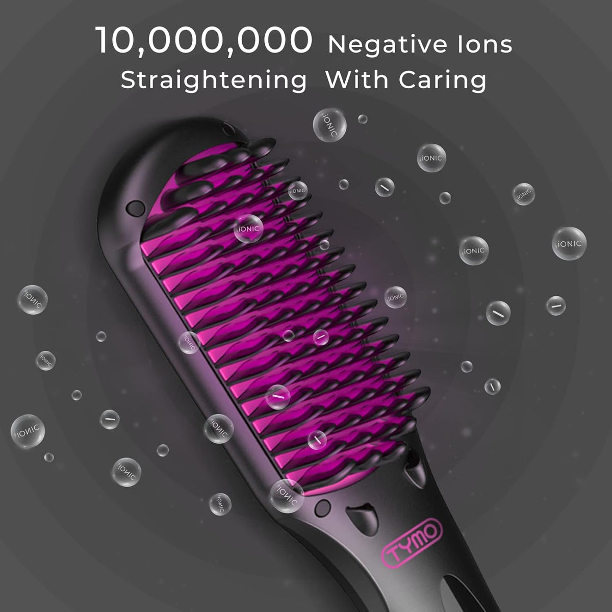 Ionic Hair Straightener Brush with 16 Heat Levels X890661
