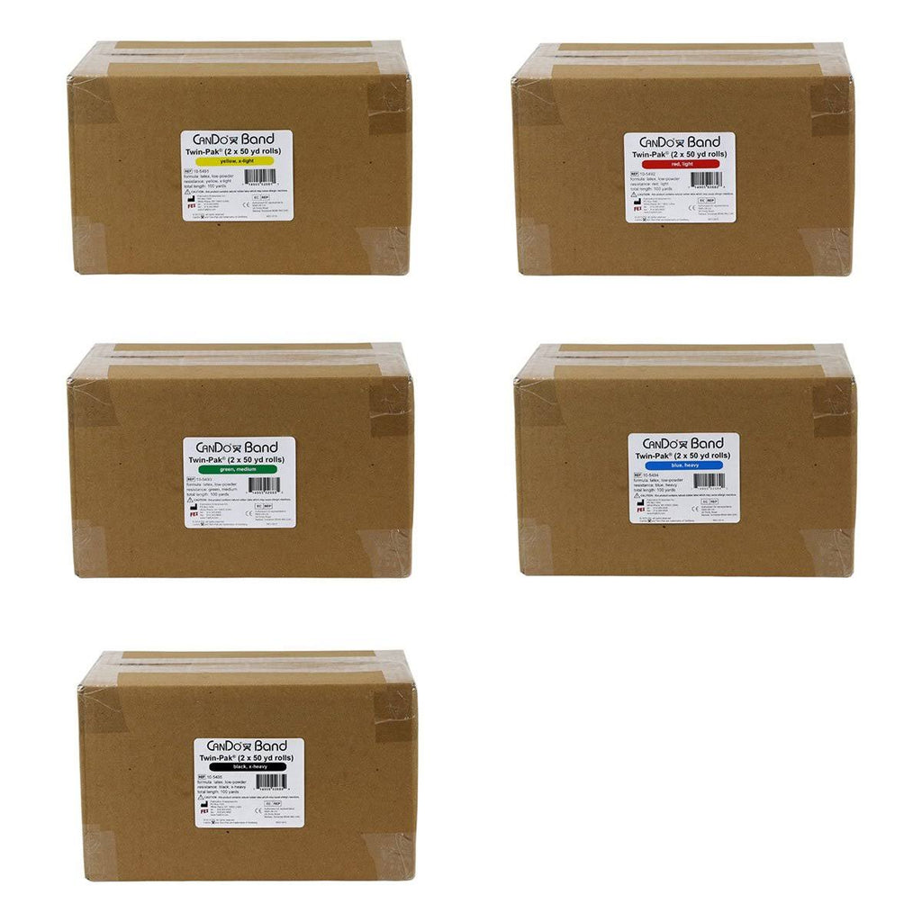 100 Yard 5 Color Exercise Band Set O73086