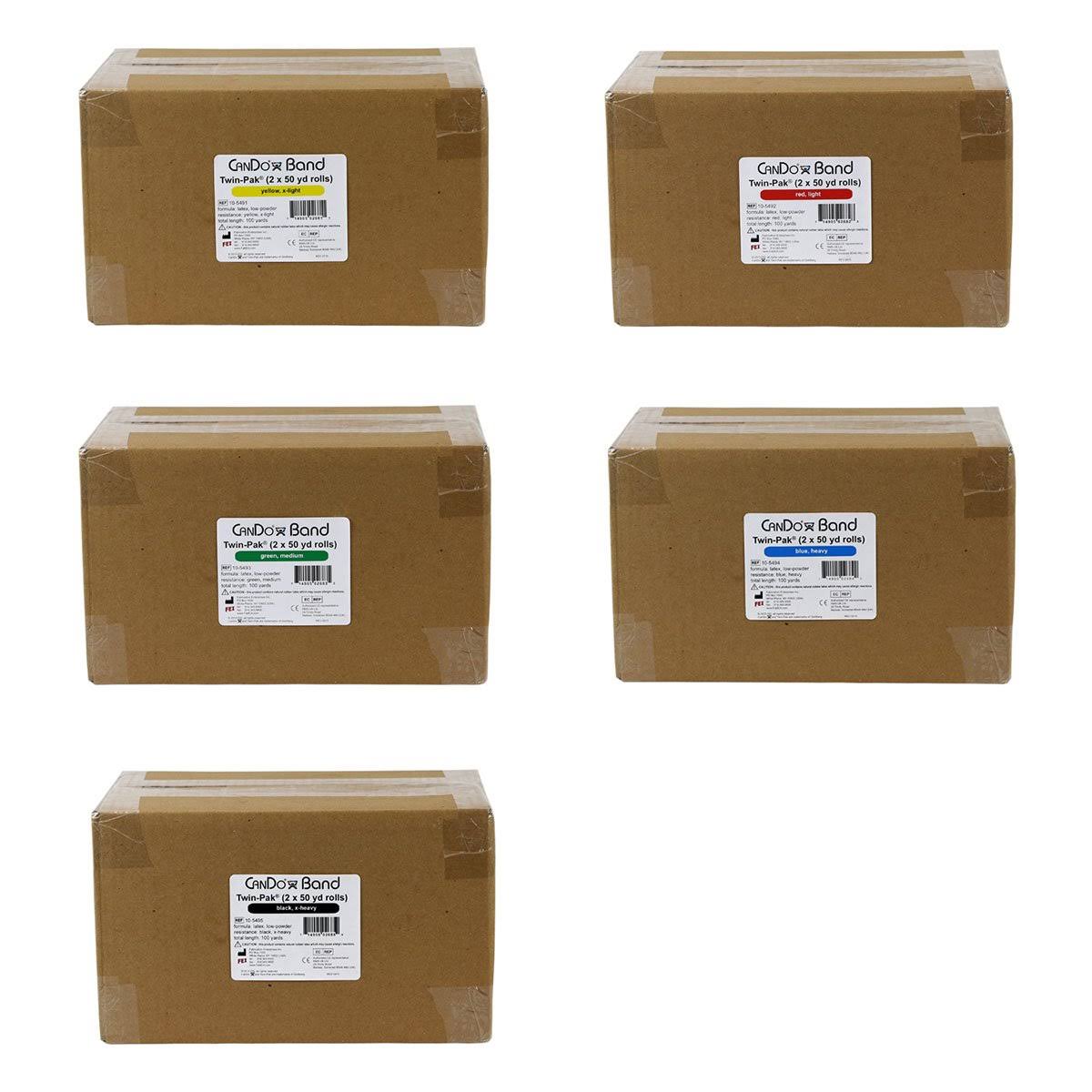 100 Yard 5 Color Exercise Band Set O73086