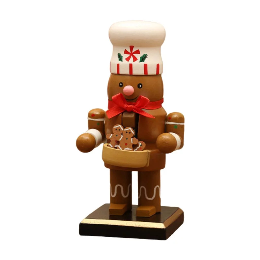 16cm Nutcracker Puppet Gingerbread Man Decor X438