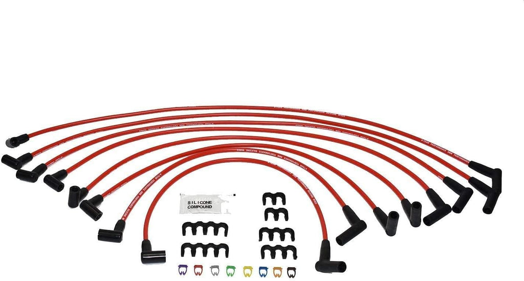 HEI Distributor, 8.0mm Spark Plug Wires, and Battery-Pigtail Harness Kit B8648