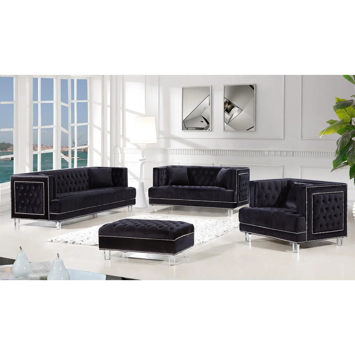 Velvet Sofa D608483