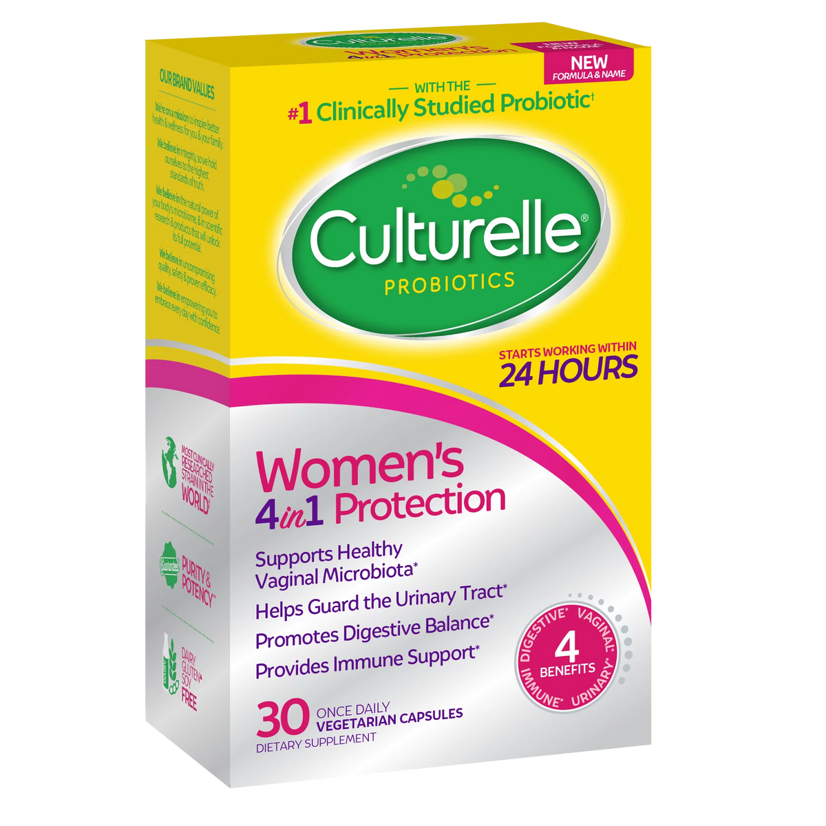 Women’s 4-in-1 Daily Probiotic Supplements 30 count P666