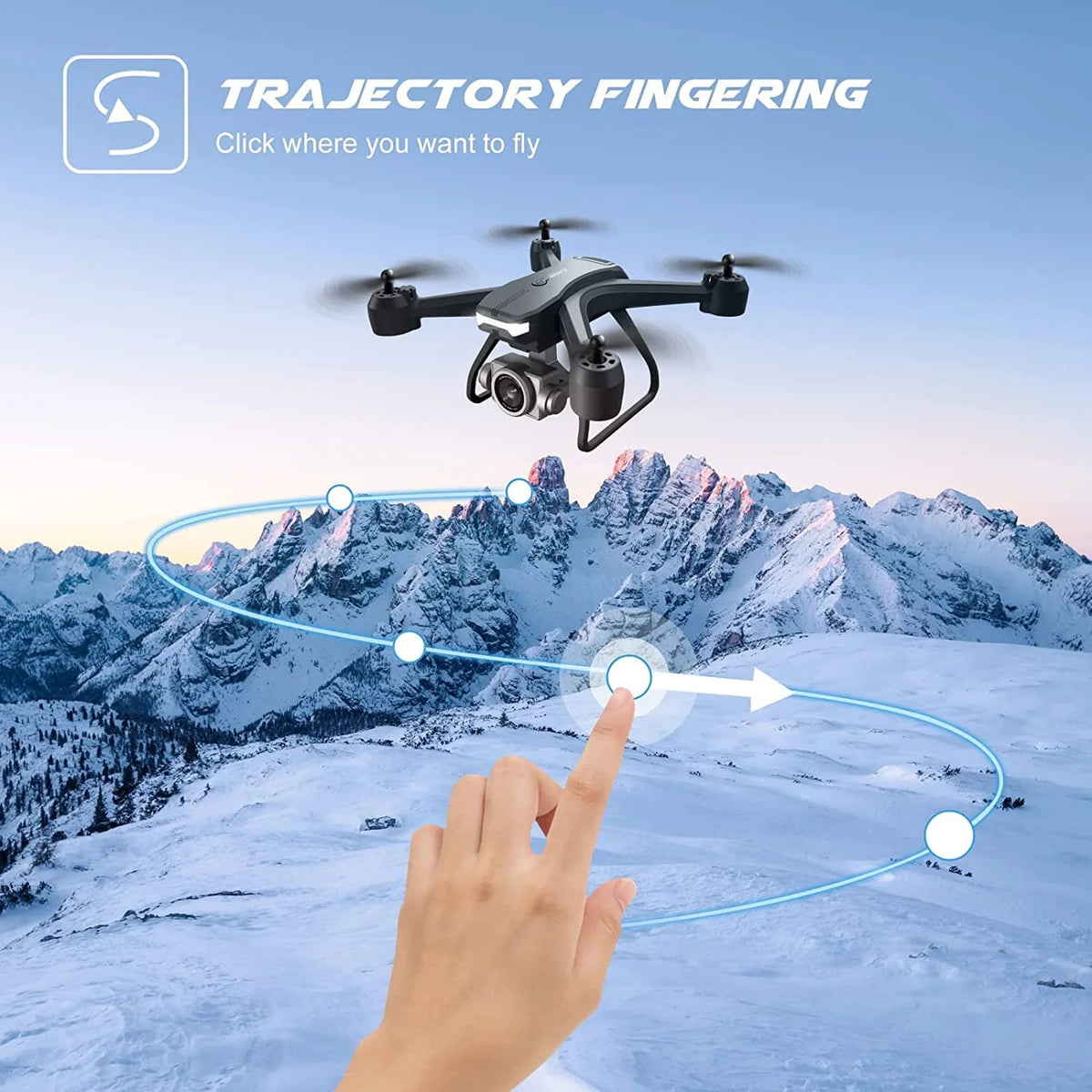 1080P HD Camera Wifi Drone with 2 Batteries A381