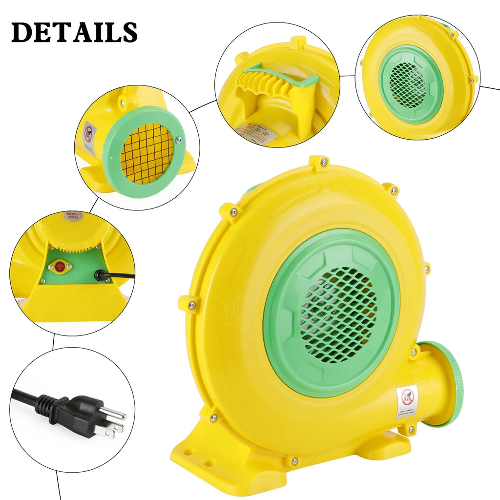 550 Watt Inflatable Bounce House Water Slide Air Pump Blower Fan M28340
