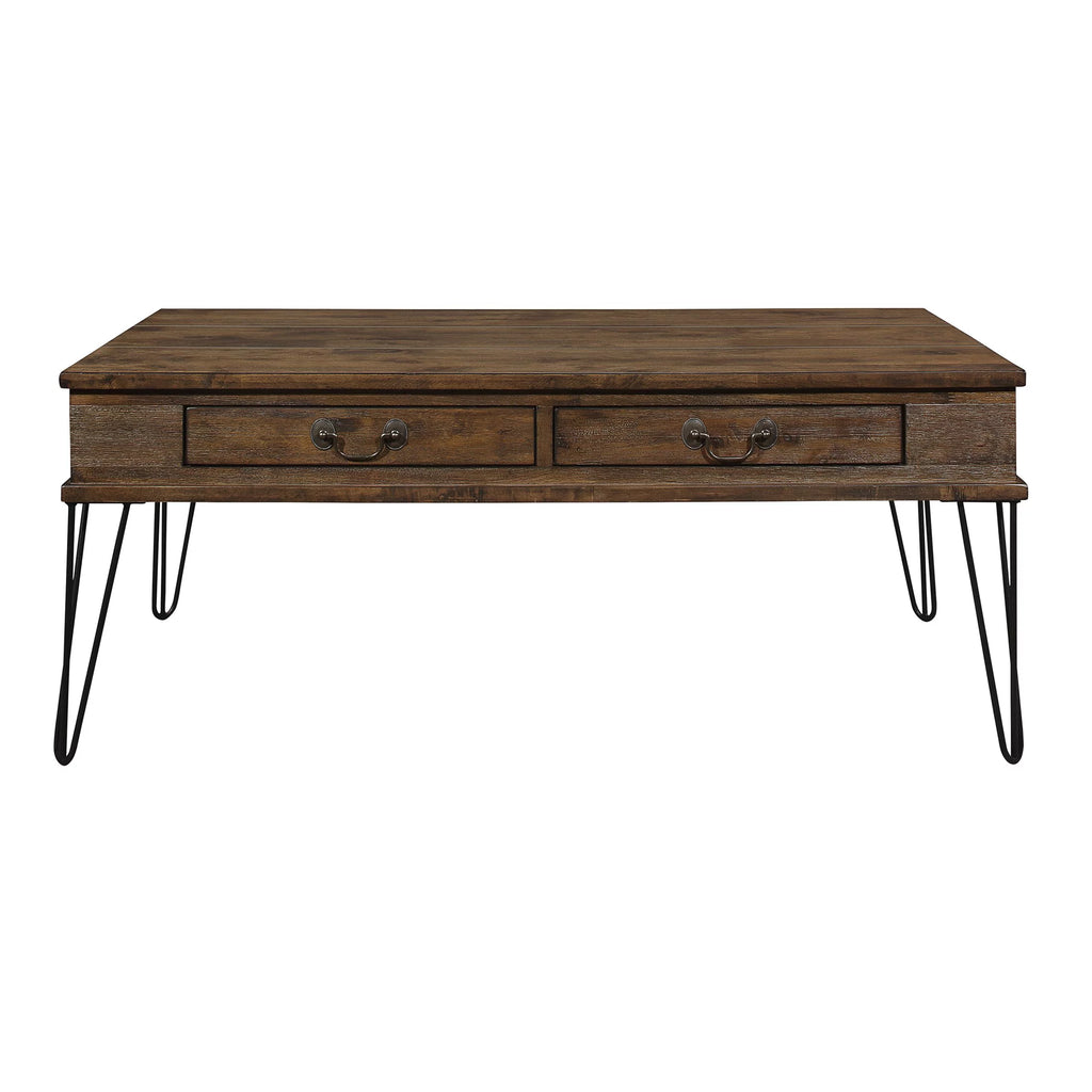 Rustic Oak Rectangular Coffee Table L265785