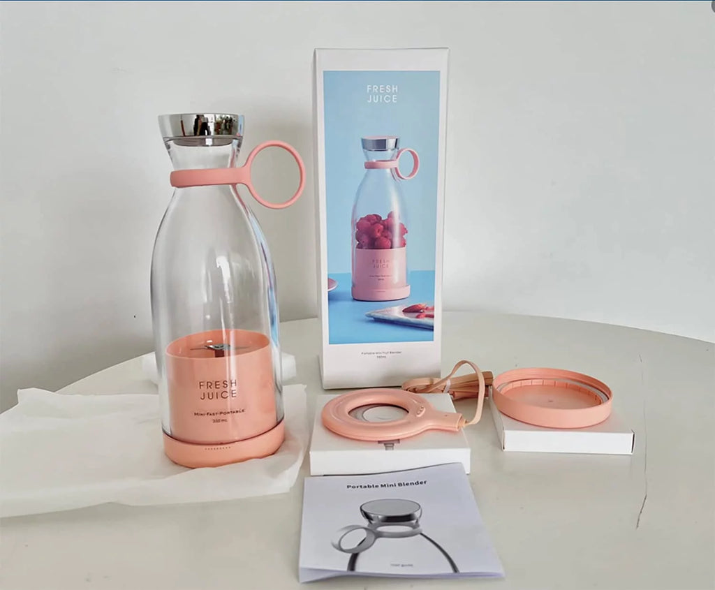 Pink Portable USB Blender F824