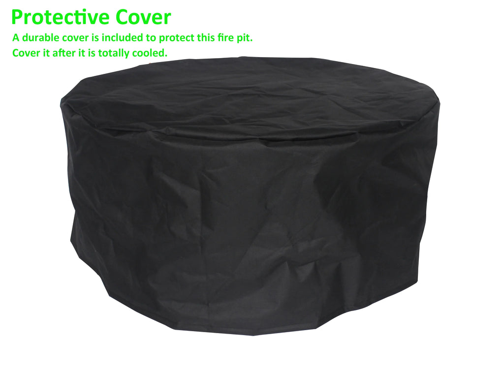 36 inch Round Wood Burning Metal Fire Pit A412