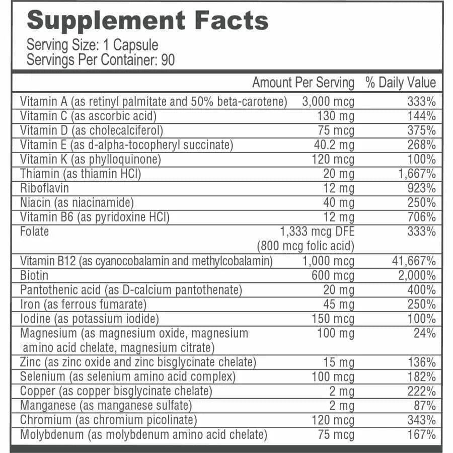 Bariatric Multivitamin Capsules with Calcium Citrate Soft Chews A280865
