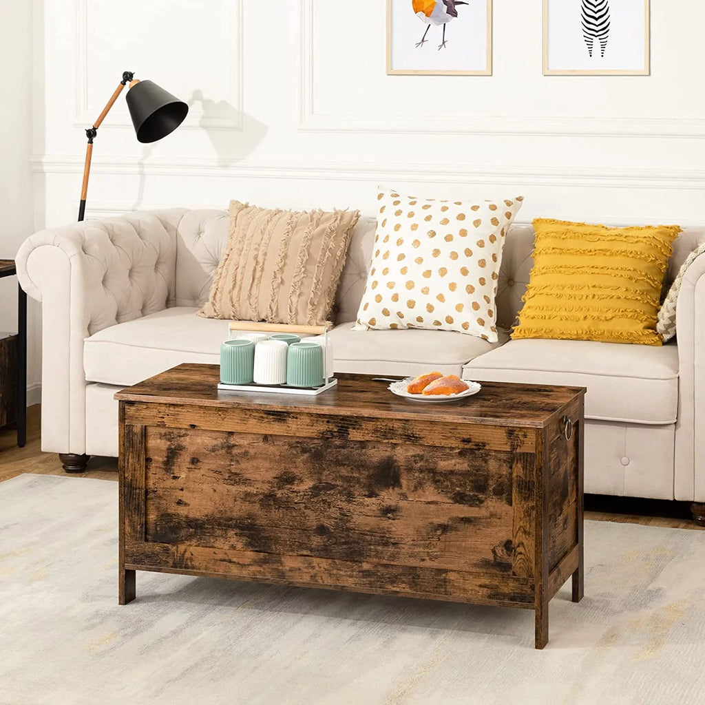 Rustic Brown Storage Chest H6786