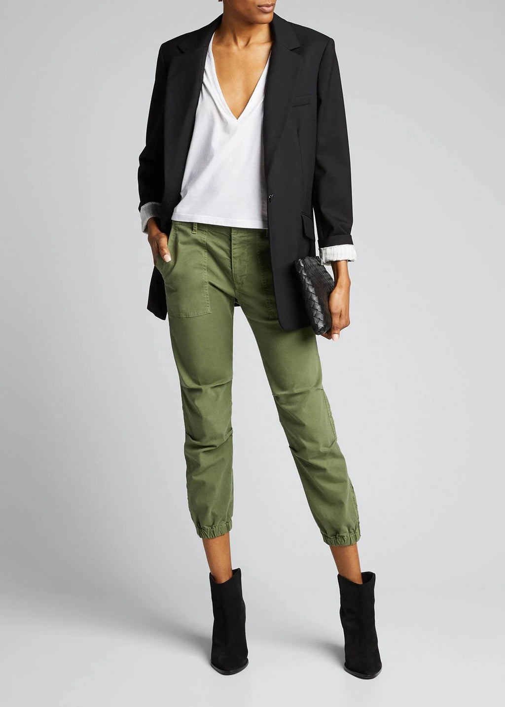 Cropped Military Pant Camo U433015