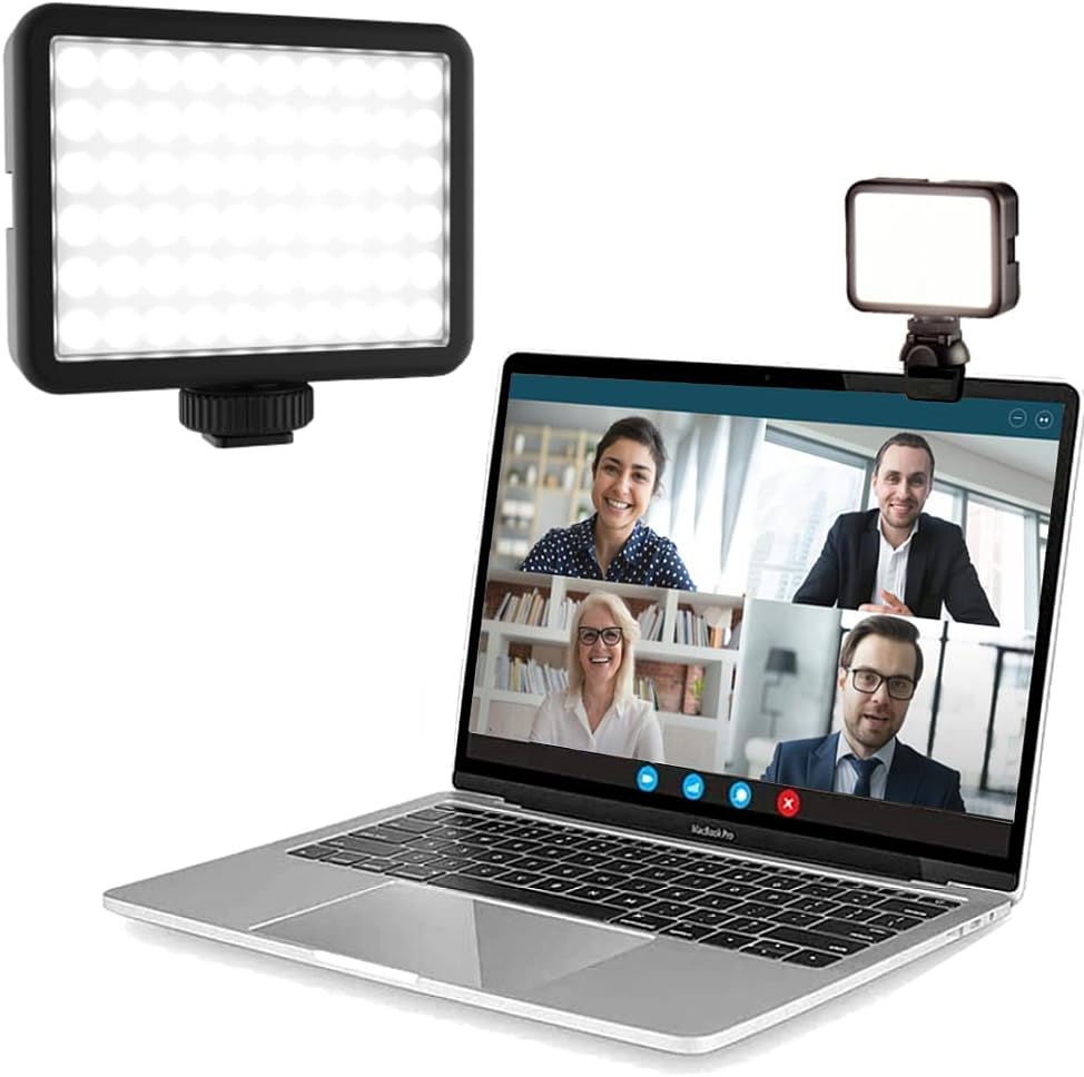 Ultralight LED Video Light Clip On Webcam Light Pack of 2 W715379