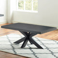 Ebony Finish Wood Pedestal Cocktail Table C979826