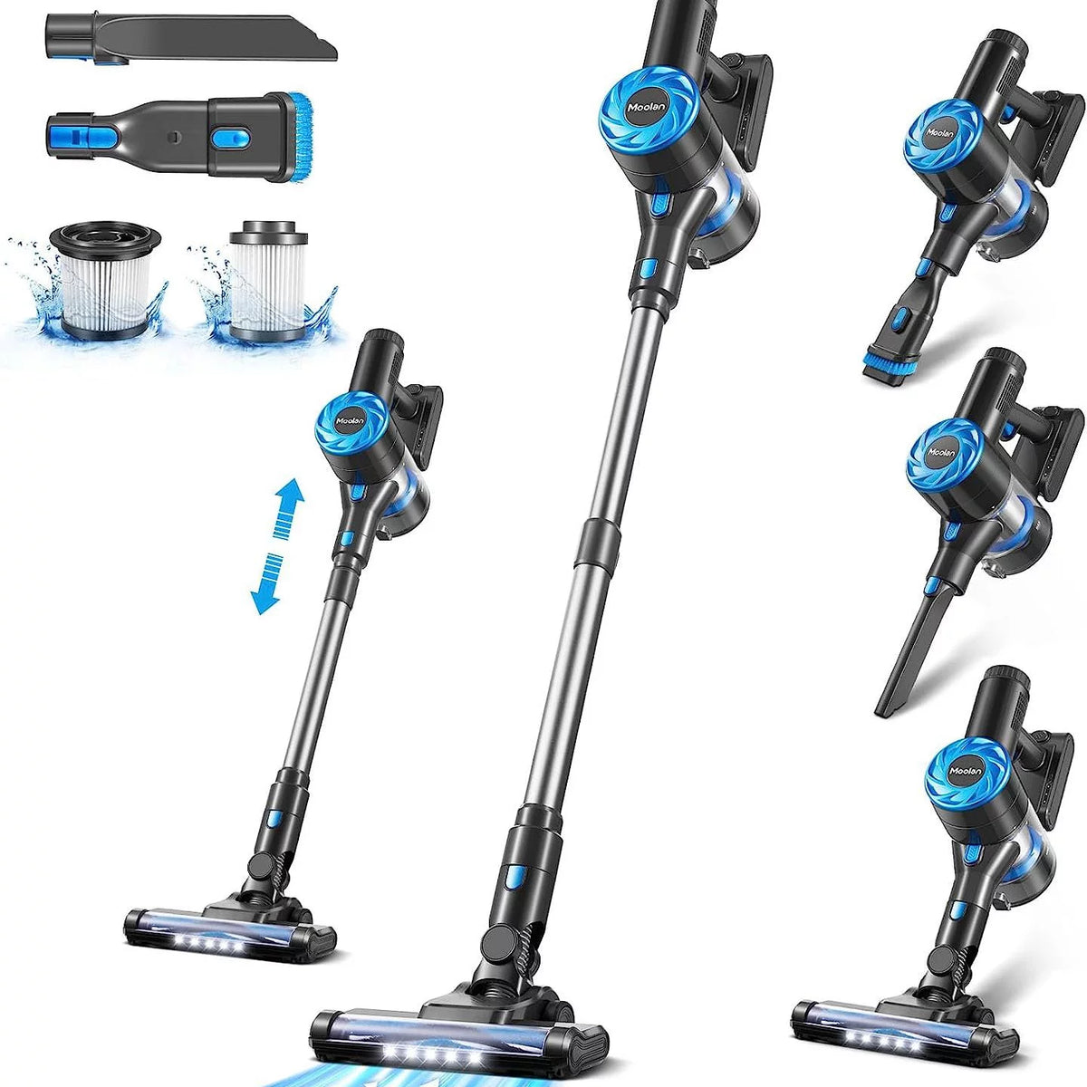 Cordless Stick Vacuum Cleaner with LED Headlights G66848