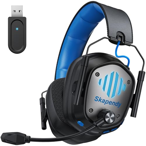 2.4GHz Wireless Gaming Headset with Noise Canceling Mic, Black C464