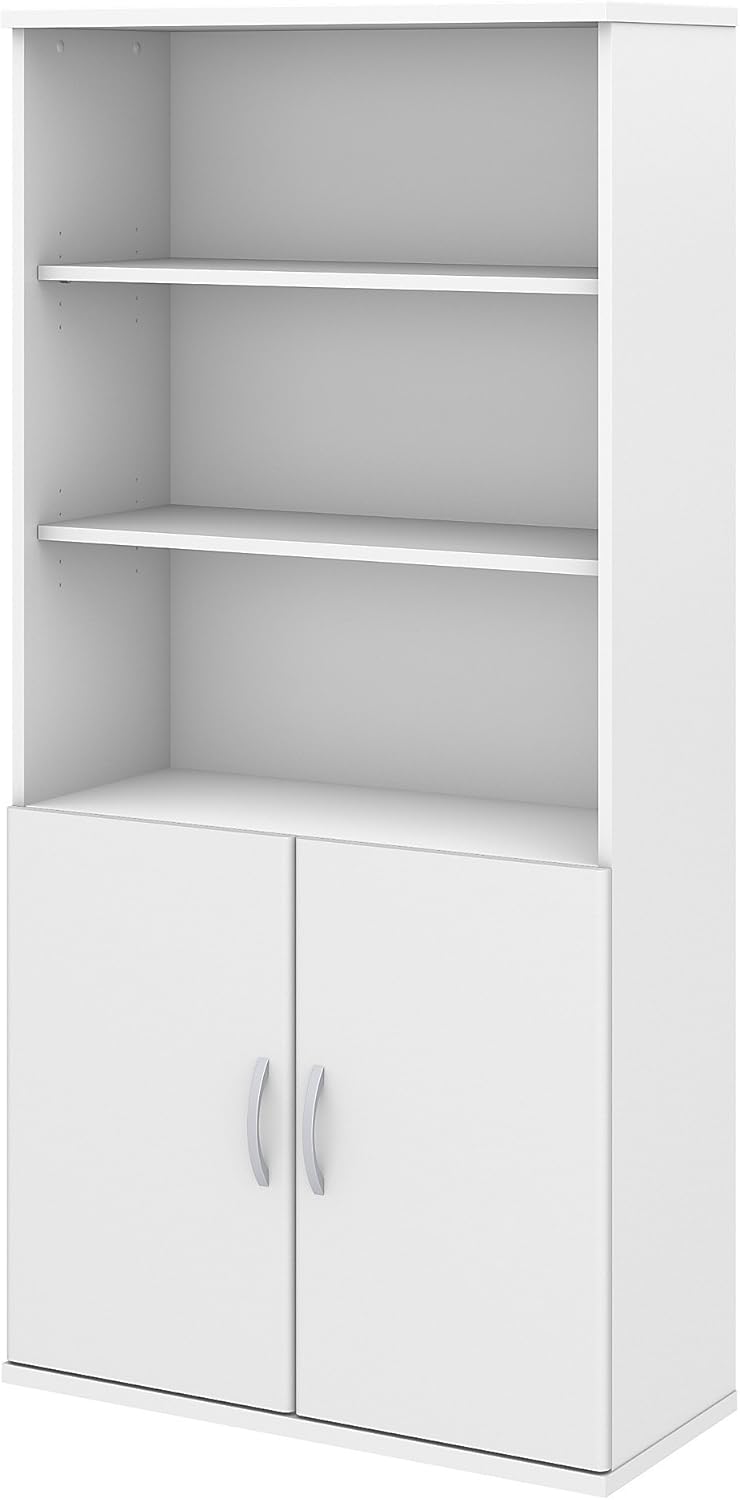 5 Shelf Bookcase with Doors F618